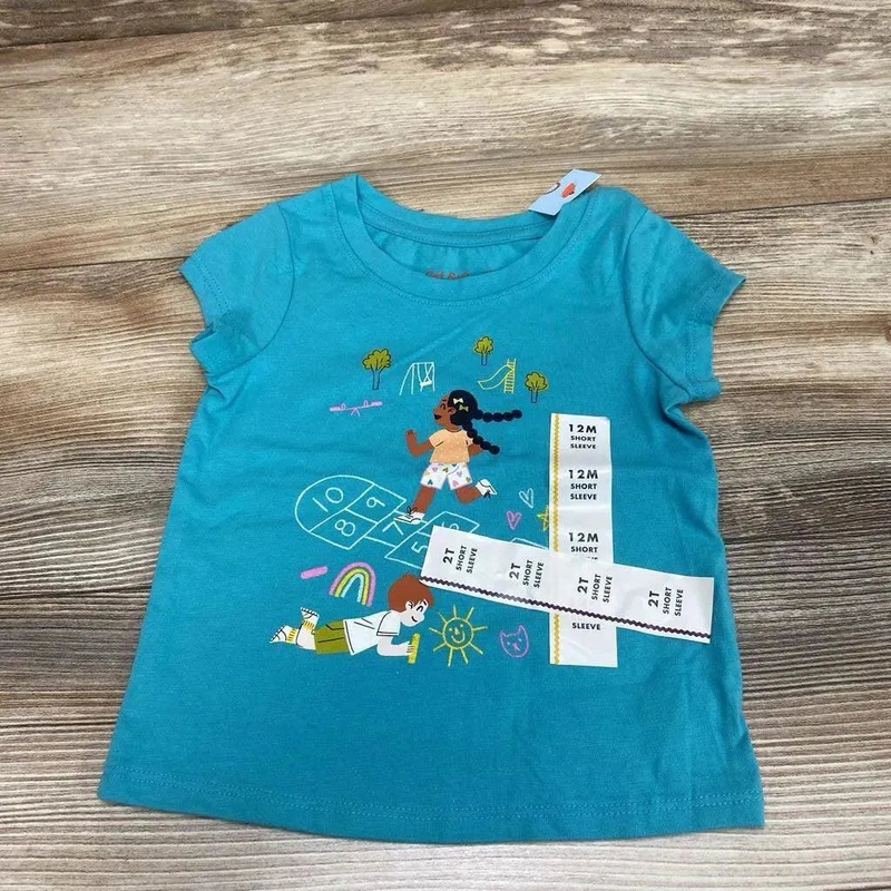 NEW Cat & Jack Hopscotch Shirt sz 12m Blue 12m New