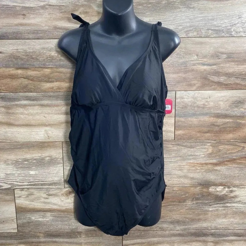NEW Isabel Maternity 1Pc Swimsuit sz XL Black XL New