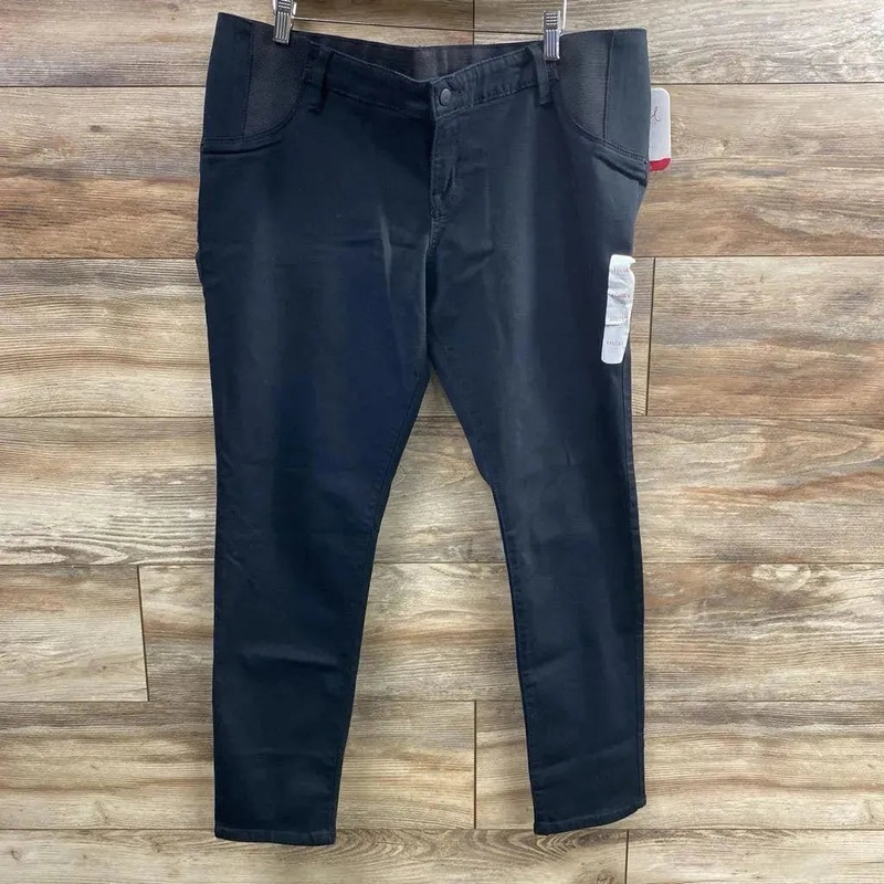 NEW Isabel Maternity Side Panel Skinny Jeans sz XL Black XL New