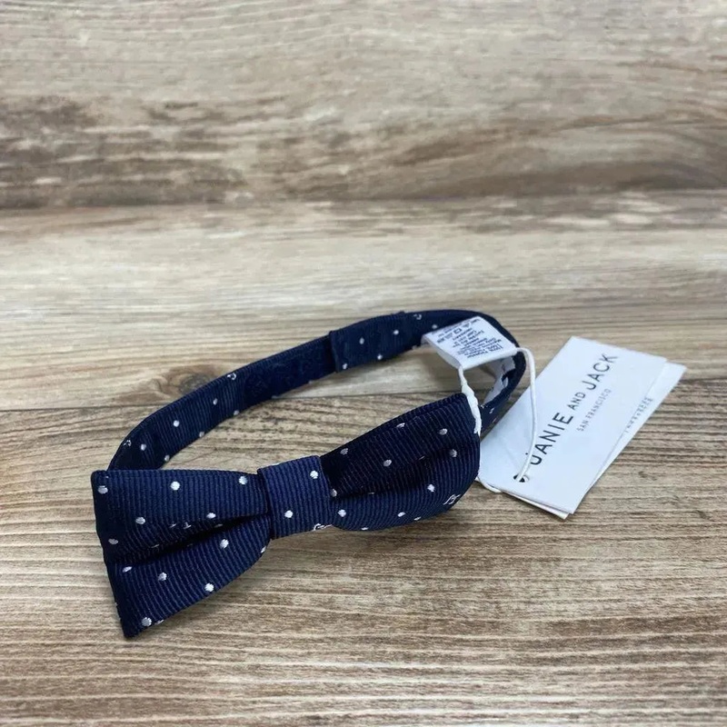 NEW Janie & Jack Dot Logo Bowtie sz 0-24m Navy 0-24m New