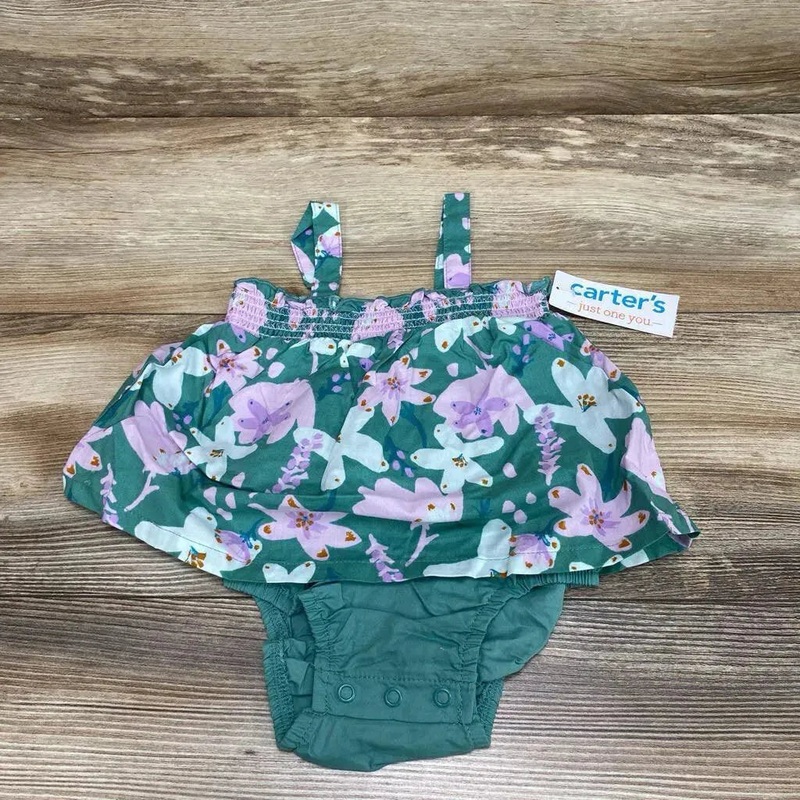 NEW Just One You Floral Bodysuit Dress sz 6m Green 6m New