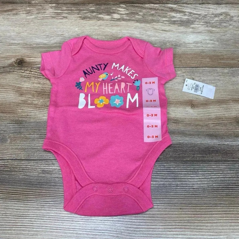 NEW Old Navy Aunty Makes My Heart Bodysuit sz 0-3m Pink 0-3m New