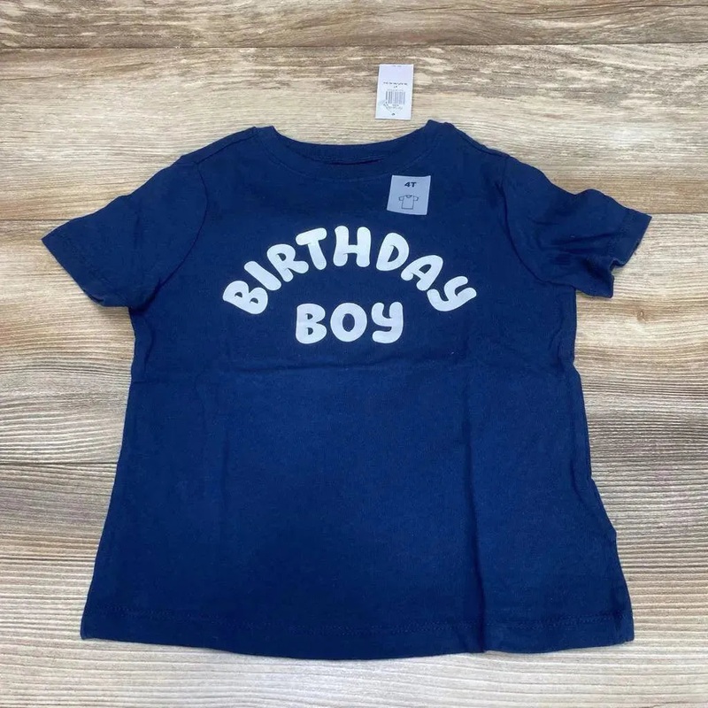 NEW Old Navy ‘Birthday Boy’ Tee sz 4T Navy 4T New