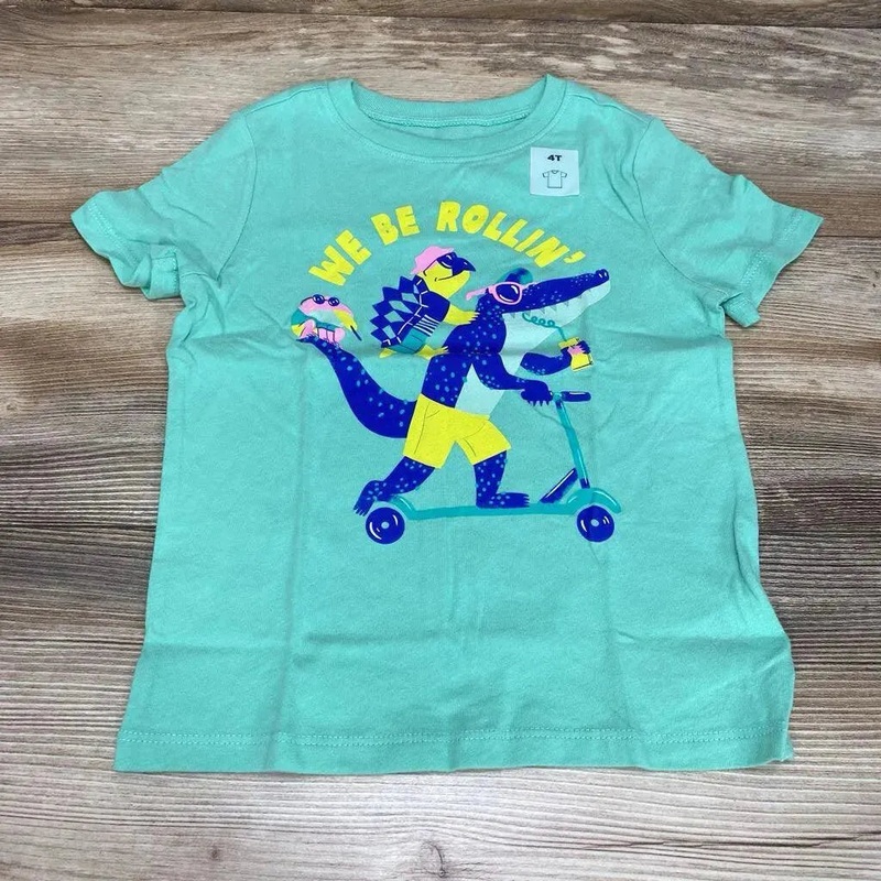 NEW Old Navy We Be Rollin’ Shirt sz 4T Green 4T New