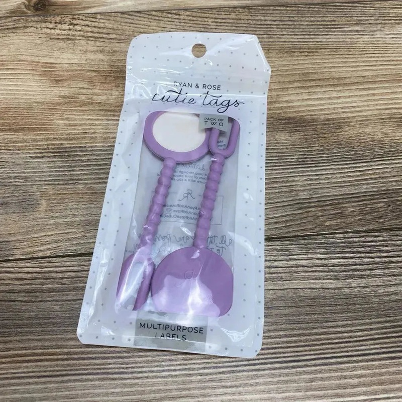 NEW Ryan & Rose 2pk Cutie Tags Multipurpose Labels Purple New
