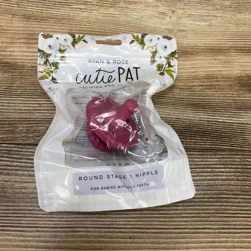 NEW Ryan & Rose Cutie Pat Bulb Stage 1 Pacifier Purple Bulb New