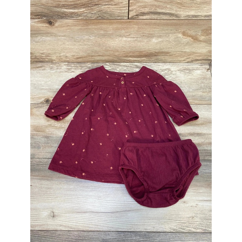 Carter’s 2pc Henley Dress & Bloomers Red sz 12m