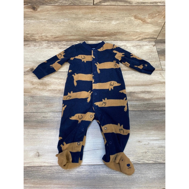 Carter’s Dog Print Blanket Sleeper Navy sz 6m
