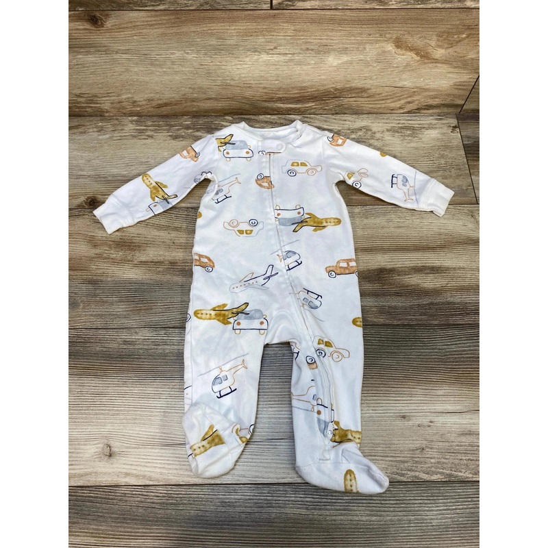 Carter’s Vehicle Print Sleeper White sz 6m