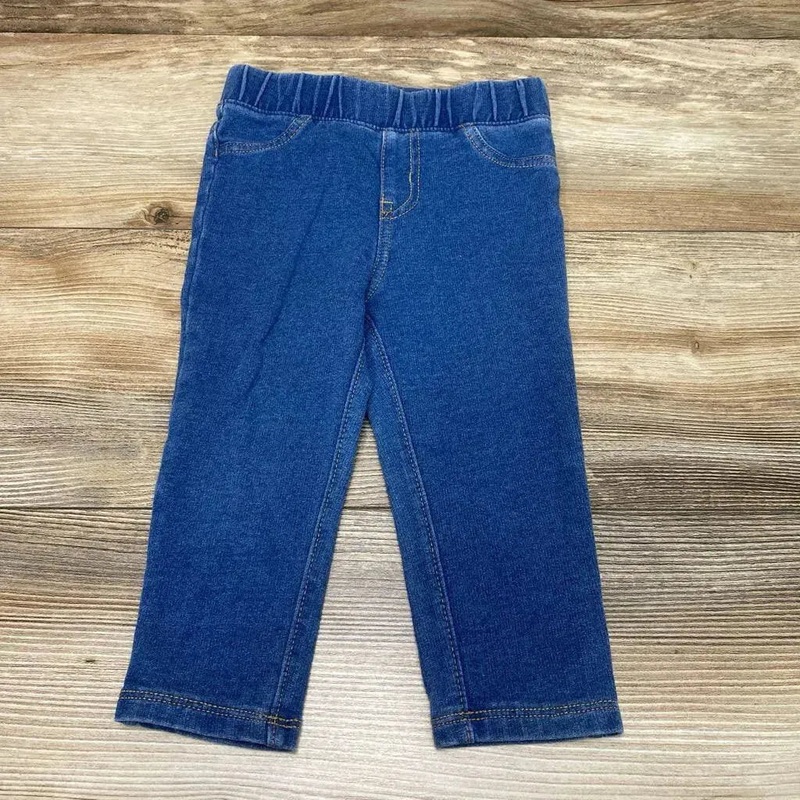 Cat & Jack Knit Jeggings sz 18m Blue 18m Used