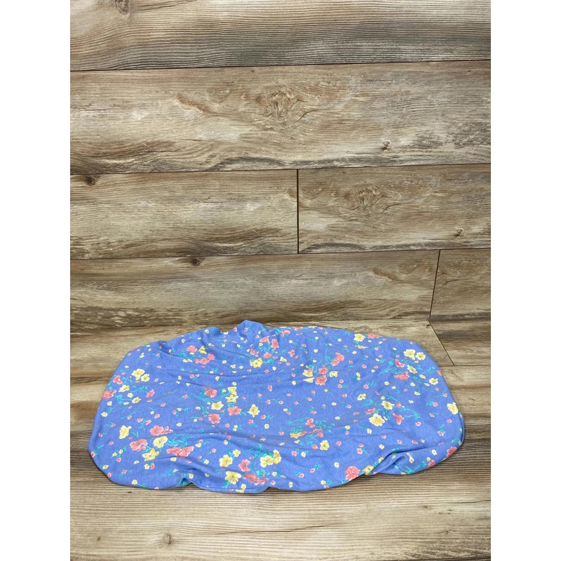 Changing Pad Cover Blue Floral Patter