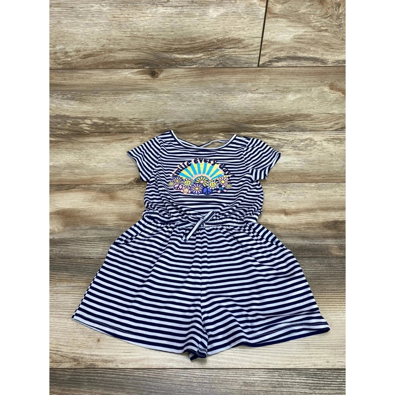 Limited Too Striped Romper Navy sz 5T