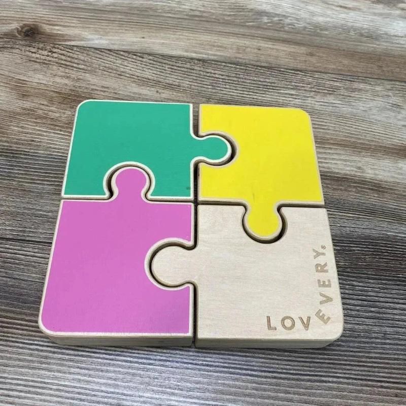 Lovevery Chunky Wooden Jigsaw Puzzle Multi 22-24m Used