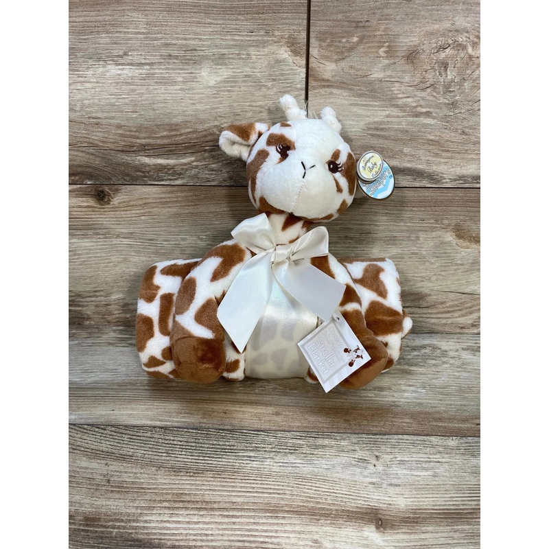 NEW Bearington Collection Baby Patches Cuddle Me Sleeper, Giraffe Security Blanket, 28.5″ X 28.5″