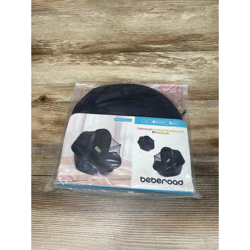NEW Beberoad Love Universal Car Seat Mosquito Net & Sunshade Black