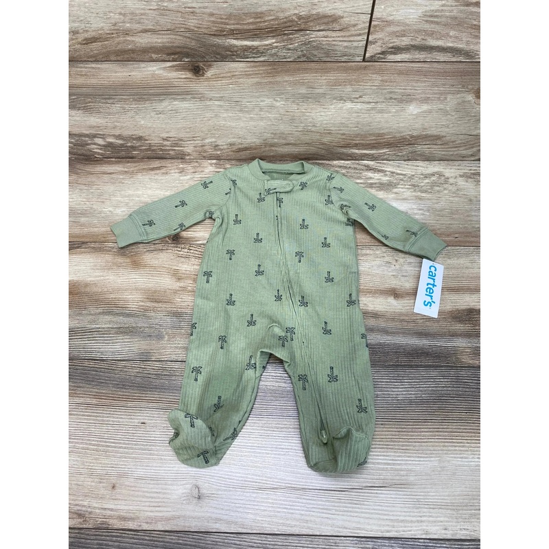 NEW Carter’s Ribbed Palm Tree Sleeper Green sz 3m