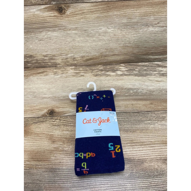 NEW Cat & Jack Cotton Tight 1Pr. Navy Sz 12-14