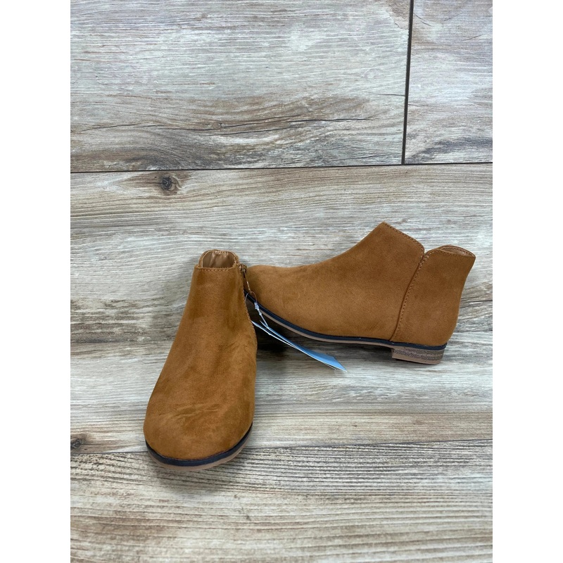 NEW Cat & Jack Girls’ Opal Zipper Boots Cognac SIZE 1Y