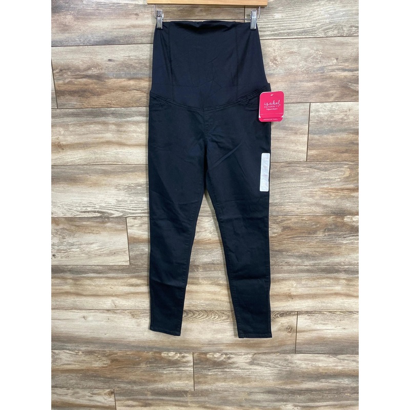NEW Isabel Maternity Crossover Panel Skinny Jeans Black sz XS