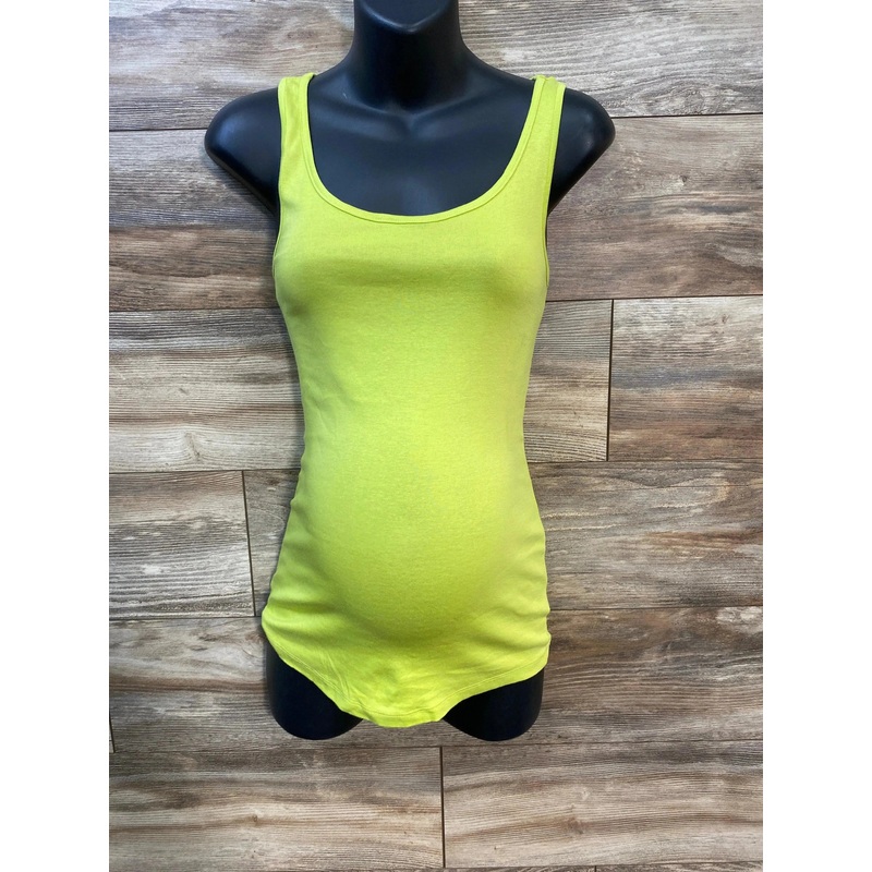 NEW Isabel Maternity Tank Top Lime sz Small