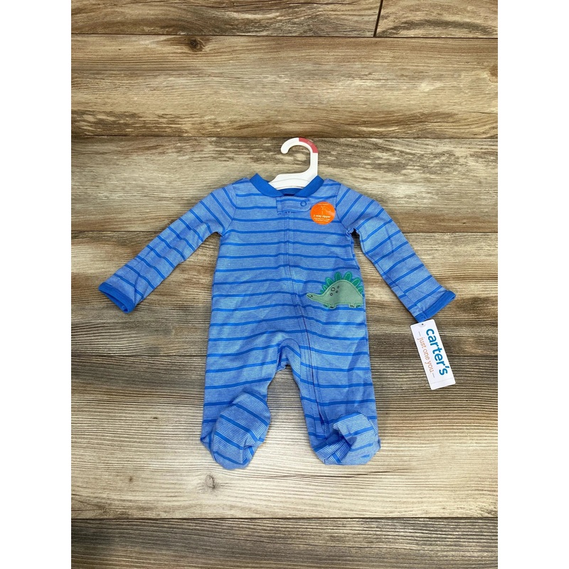 NEW Just One You Striped Sleeper Blue sz Newborn