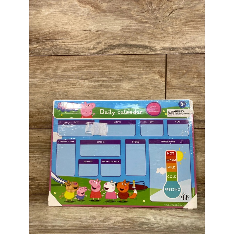 NEW Peppa Pig My First Magnetic Daily Calendar
