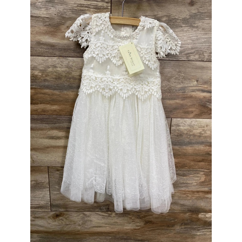 NEW Trish Scully White Lace Dress sz 4T
