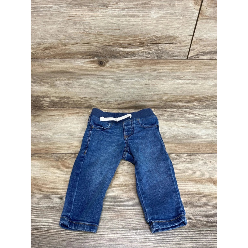 Old Navy Knit Waist Pull On Jeans Blue sz 6-12m