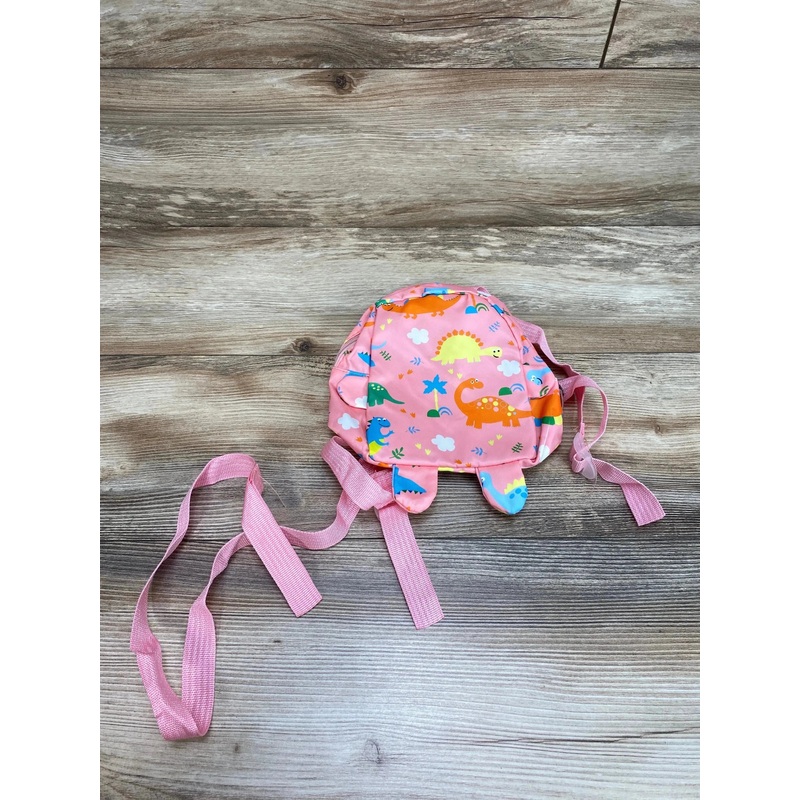 Safety Harness Backpack Dinosaur Pink