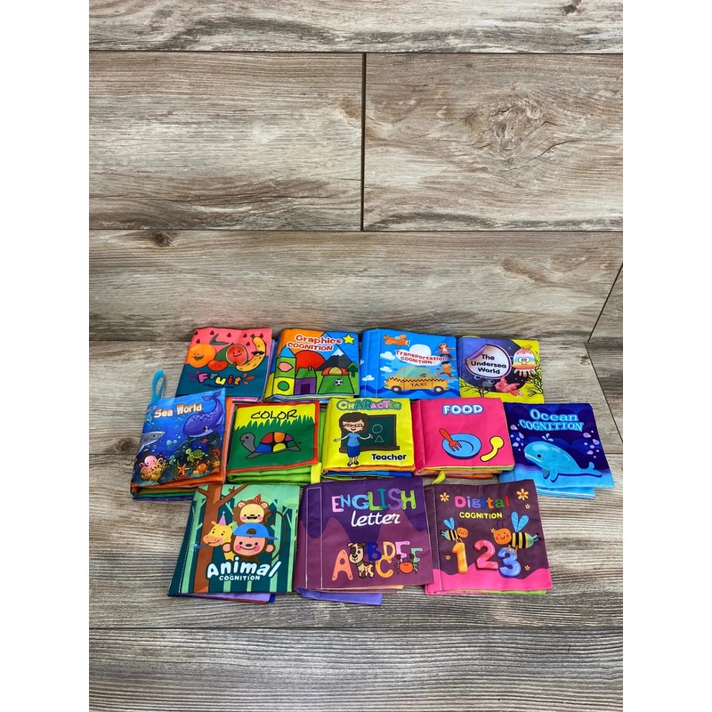 Teytoy 12Pk Crinkle Soft Books