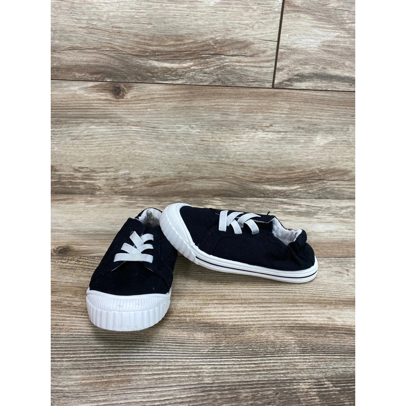 Wonder Nation Canvas Bump Toe Sneakers Black sz 10c