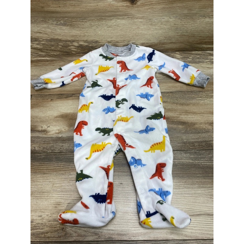 Carter’s Dino Blanket Sleeper White sz 6m