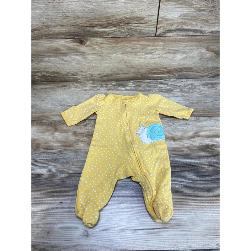 Carter’s Polka Dot Sleeper Yellow sz 3m