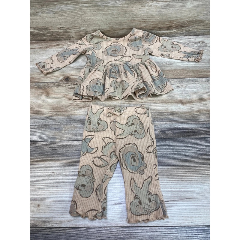 Disney Baby 2pc Bambi Shirt & Leggings Brown sz 0-3m