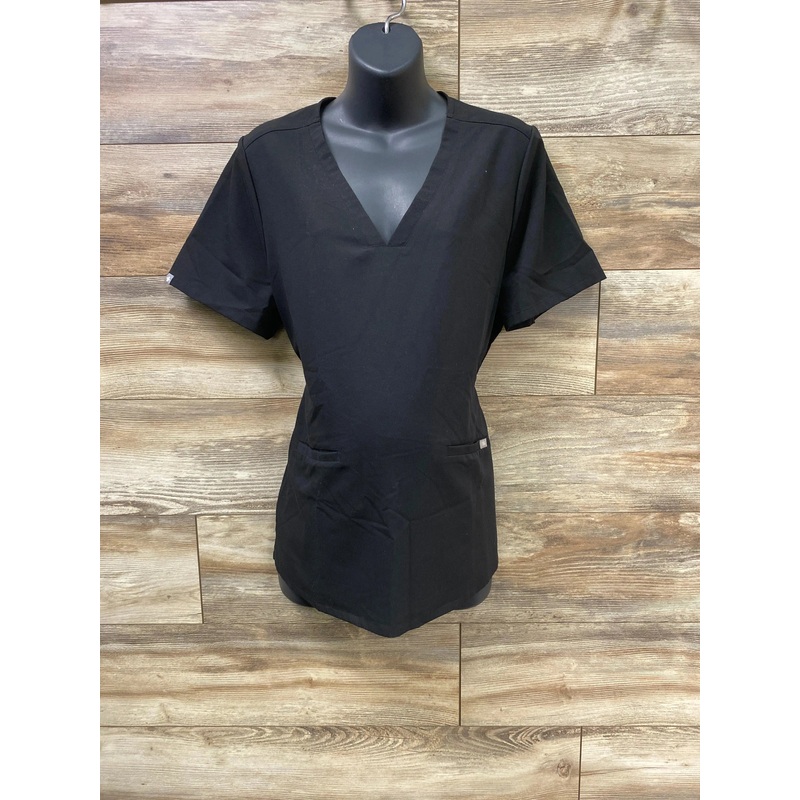 Figs Maternity Scrub Top Black sz XL