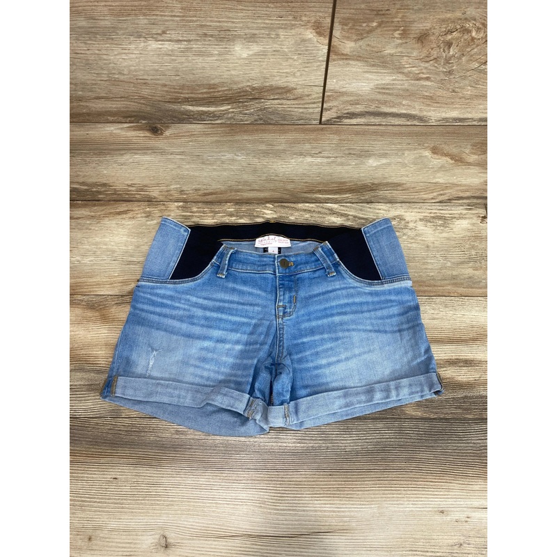 Isabel Maternity Side Panel Midi Short Blue sz Small