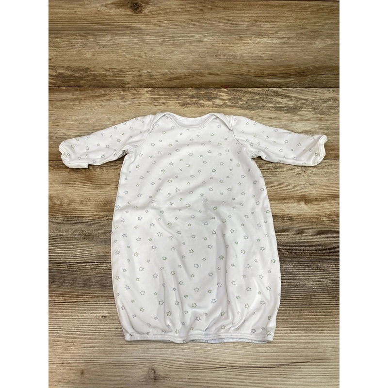 Little Me Star Print Gown White sz 0-3m