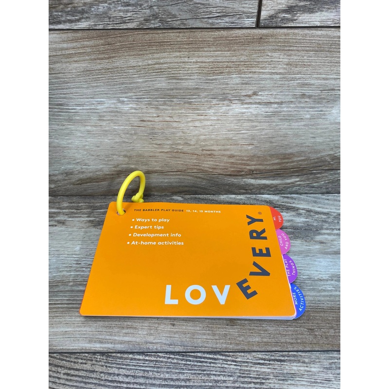 Lovevery The Babbler Play Guide Orange  13-15m