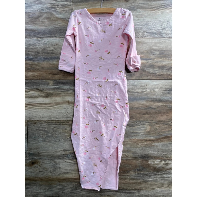 Miracle Baby Floral Knot Gown Pink sz 6-12m