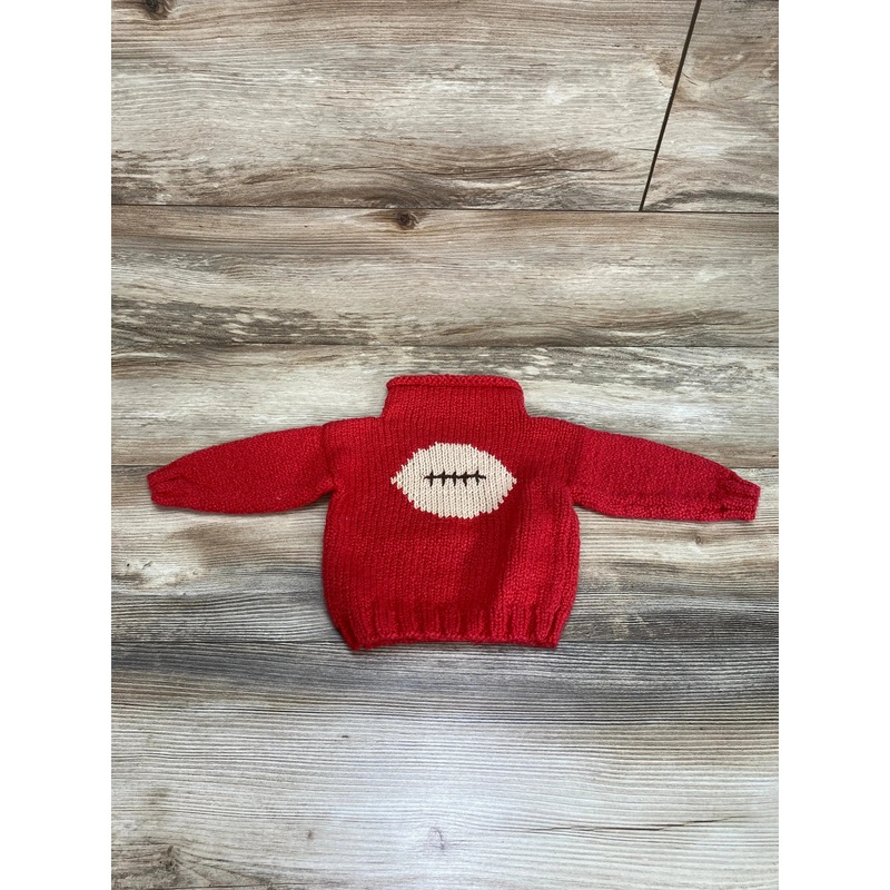NEW Dottie Doolittle Football Sweater Red sz 12m