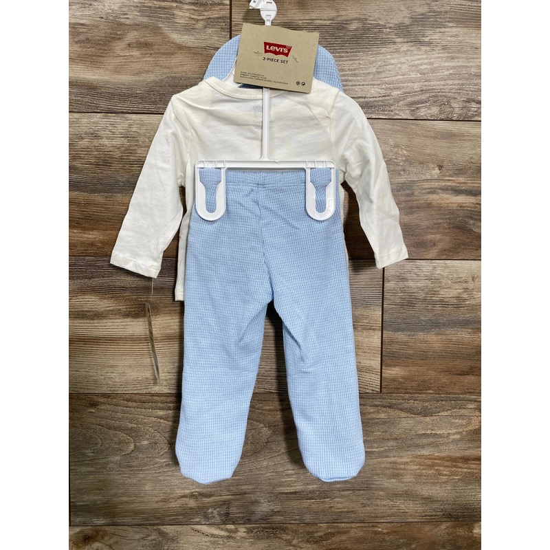 NEW Levi’s 3pc Logo Shirt Set White sz 6m