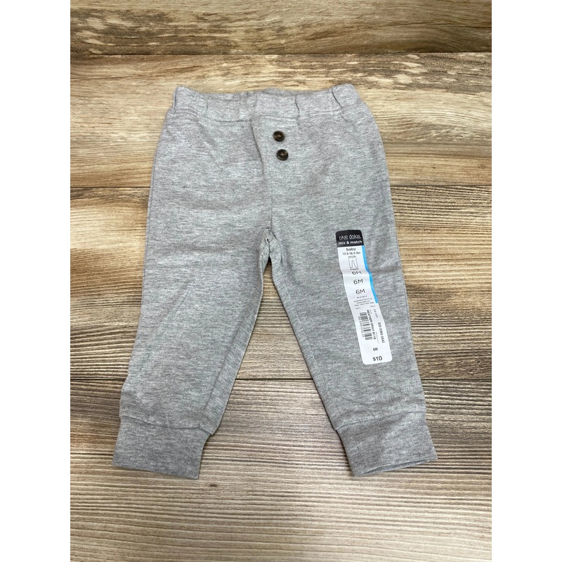 NEW Okie Dokie Heather Grey Jogger Pants sz 6m
