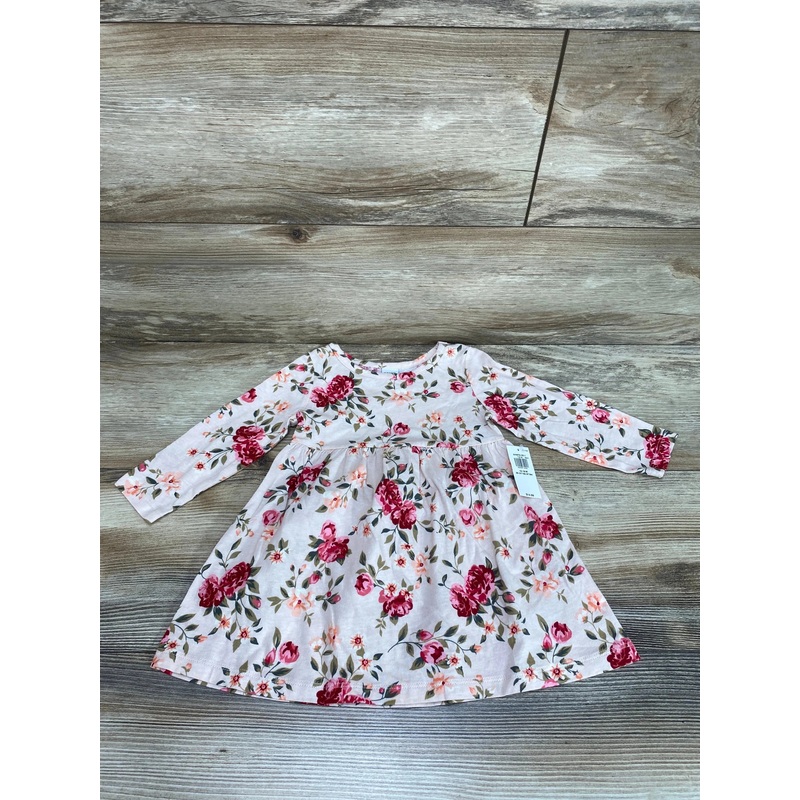 NEW Old Navy Floral Dress Pink sz 12-18m