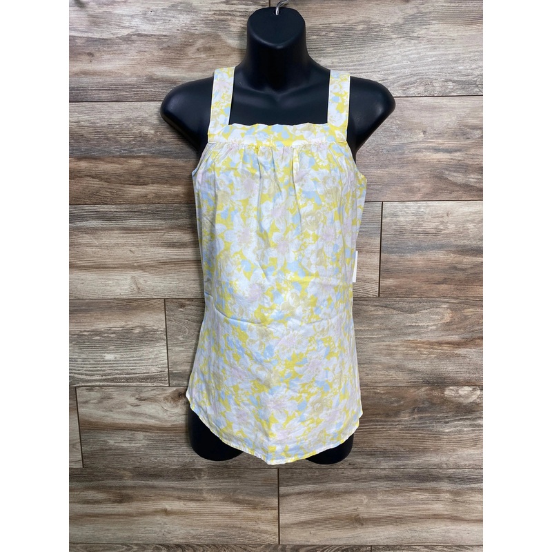NEW The Nines By Hatch Floral Tank Top Yellow sz XS