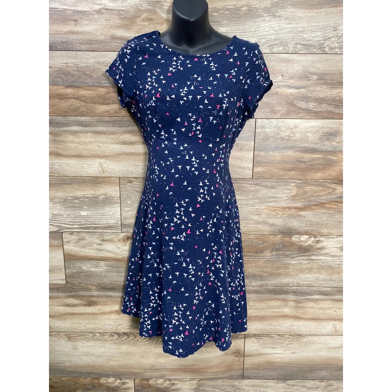 Seraphine Bird Print Dress Navy sz Medium