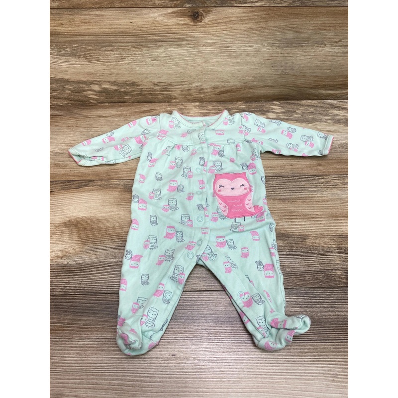 Simple Joys Owl Print Sleeper Mint sz 0-3m