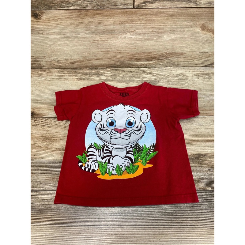 Tees Jungle Flap Mouth Shirt Red sz 2T