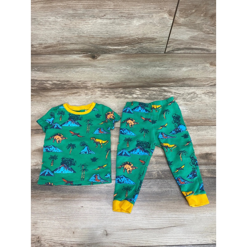 Tucker + Tate 2pc Dino Pajama Set Green sz 18m