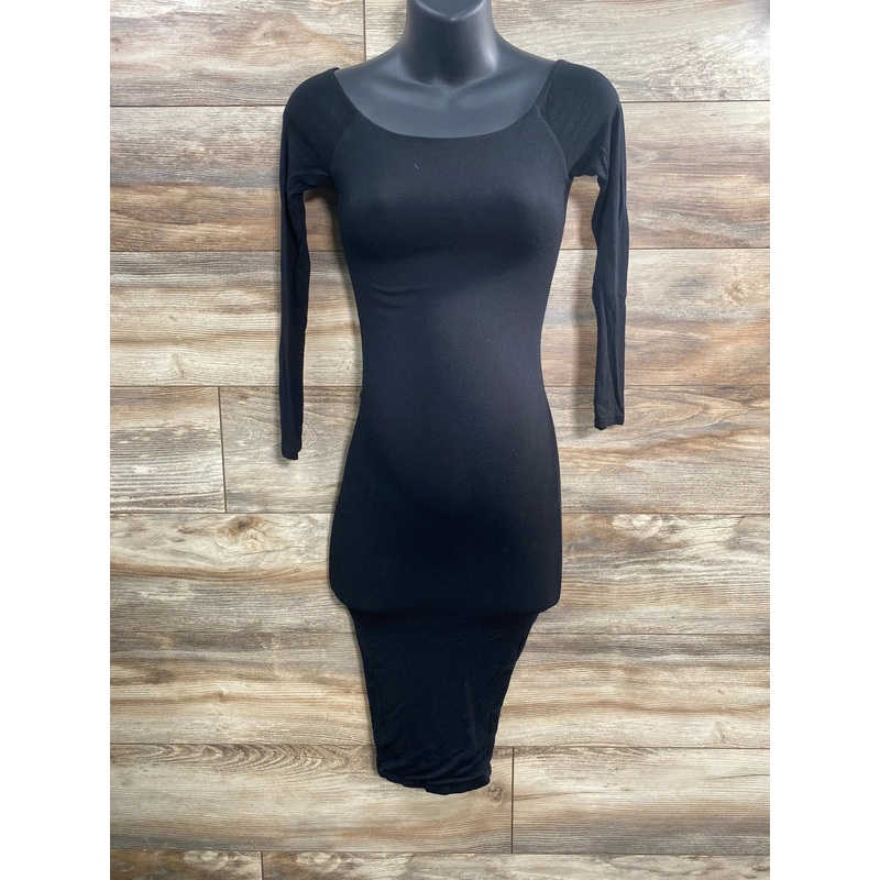 Baby Mama Naked Wardrobe Bodycon Dress Black sz XS