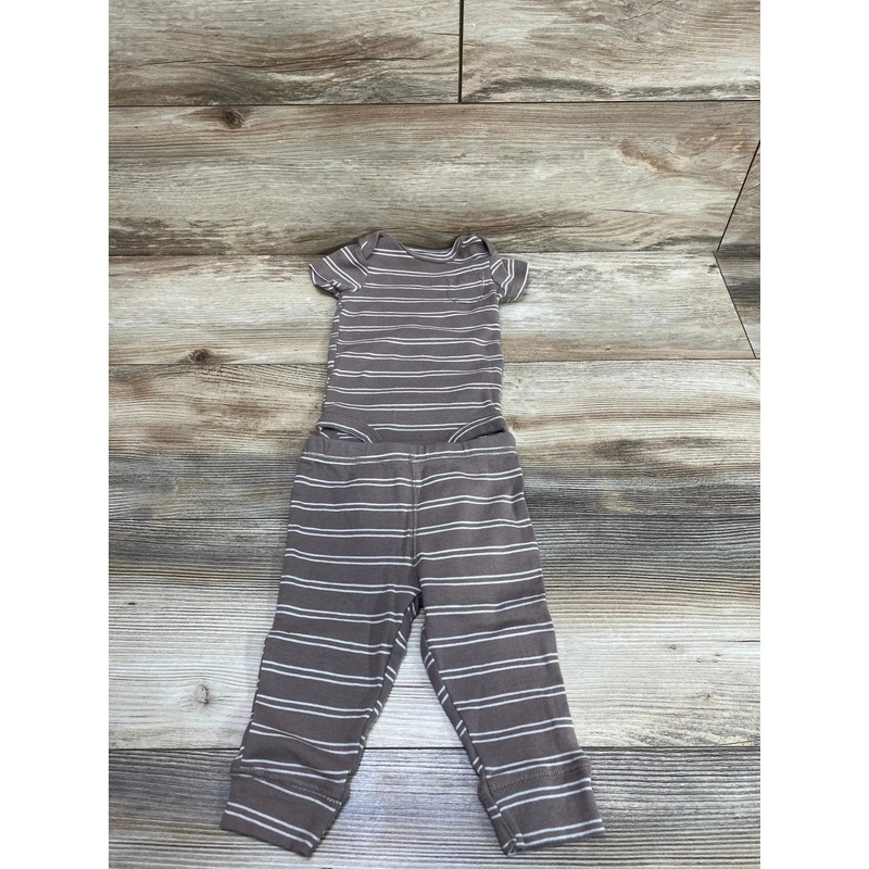 Carter’s 2pc Striped Bodysuit & Pants Brown sz 6m